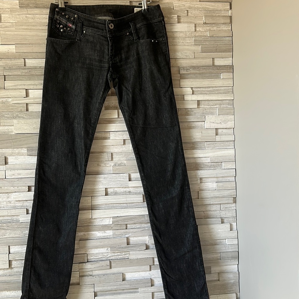 WOMENS DIESEL INDUSTRY BLACK JEANS